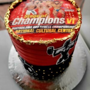 3 layer 8 Inch Photo Cake